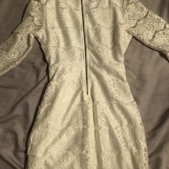 Material Girl beautiful cream dress, size L - Picture 4 of 7